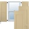 Ekena Millwork Americraft 2 Equal Flat Panel Exterior Real Wood Shutters, RW101FP12X32NTH, PR RW101FP12X32NTH - alternate 1